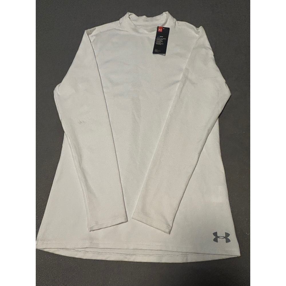Under Armour ColdGear & HeatGear Long Sleeve Performance Shirts Lot White Blue